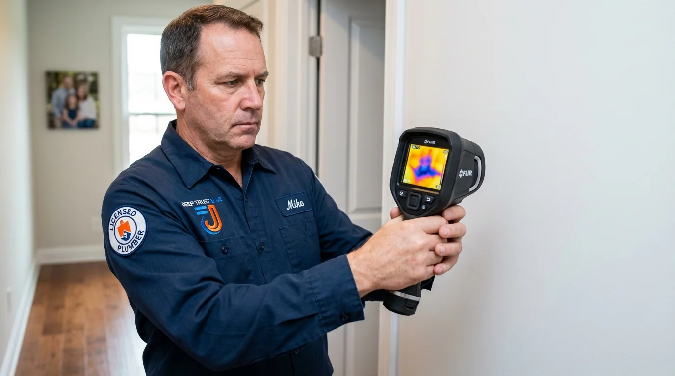 Thermal imaging leak detection by Johns Plumbing LLC in Oconto Falls